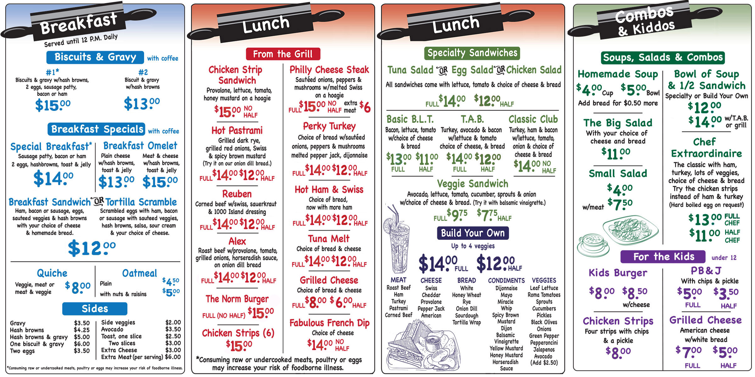 Mama Macs Menu 2025