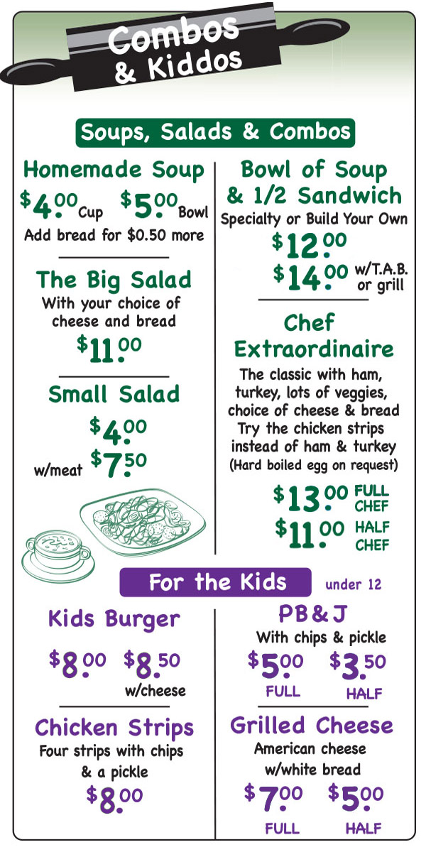 Mama Macs Menu Combos & Kids