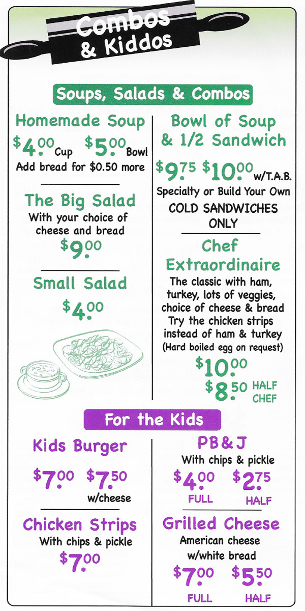 Bozeman MT Bakery Sandwich Deli Menu Mama Mac's