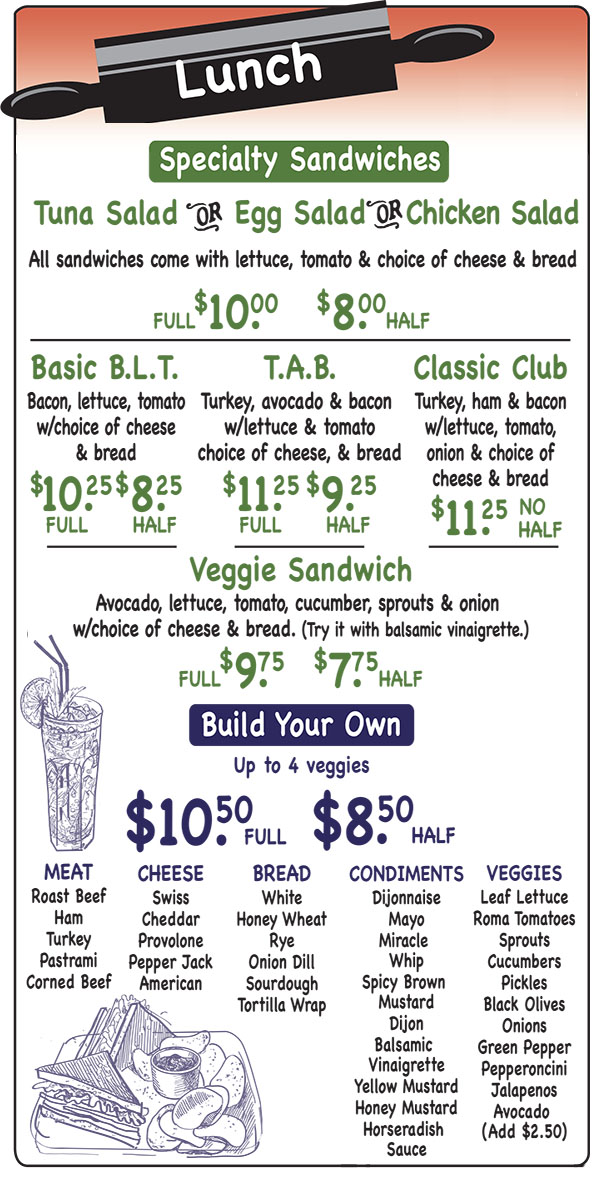 Bozeman MT Bakery Sandwich Deli Menu Mama Mac's