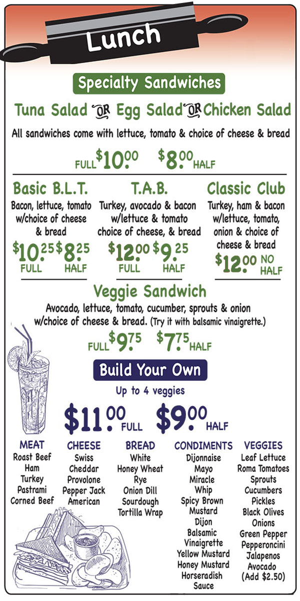 Bozeman MT Bakery Sandwich Deli Menu Mama Mac's